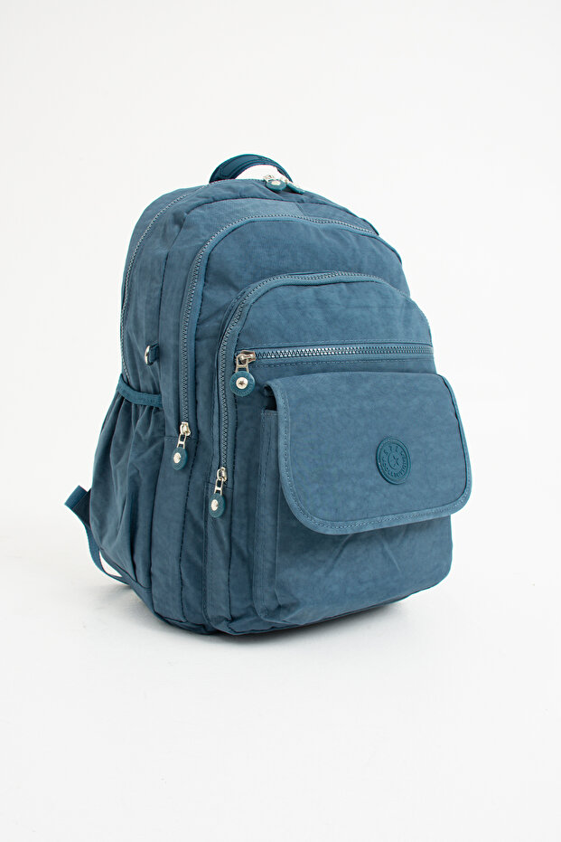 حقيبة مدرسية ميجا متعددة الأقسام مع سلسلة مفاتيح على شكل قرد - 8