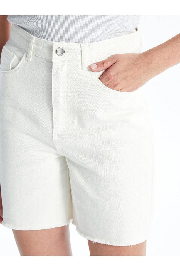 LCW Jeans Bermuda Fit Kadın Jean Şort - 4