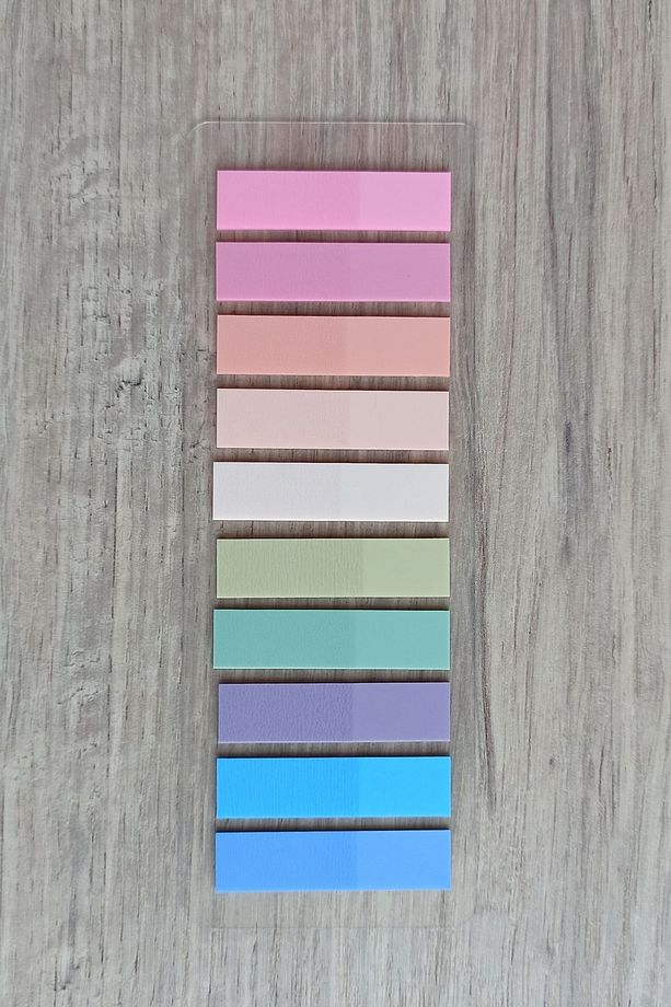 200 Yaprak 1 Paket Soft Pastel Renk Post-it Yapışkanlı Not Kağıdı Index Sticker Indeks - 1