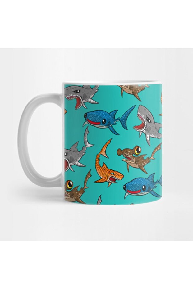 Shark Pattern Mug - 1