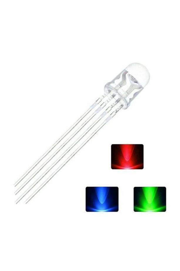 5 Adet 5mm Rgb Led - 1