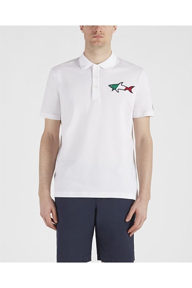 Men's Knitted Polo Shirt C.wCotton