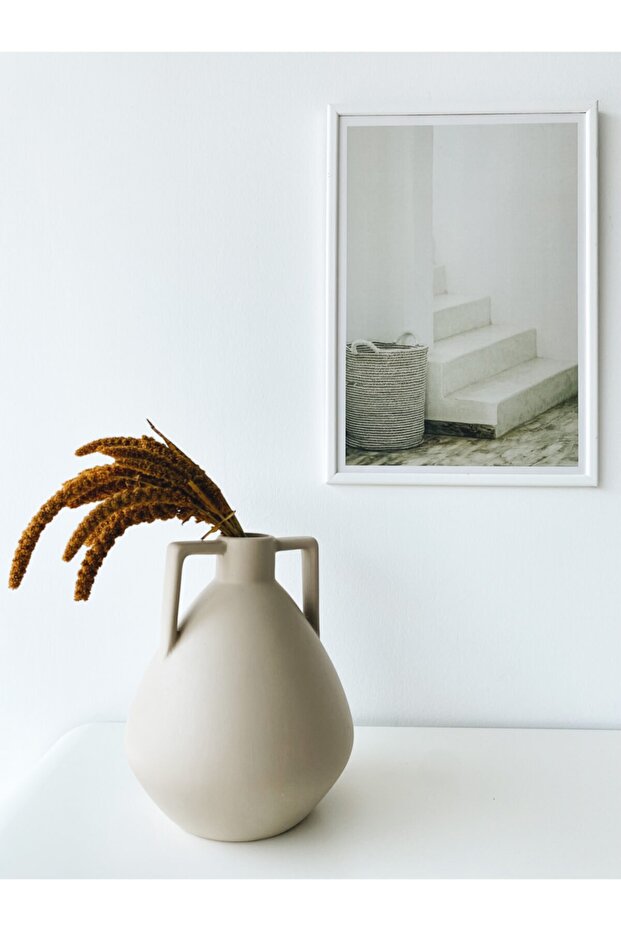 Tile Seramik Vazo Bej - 1