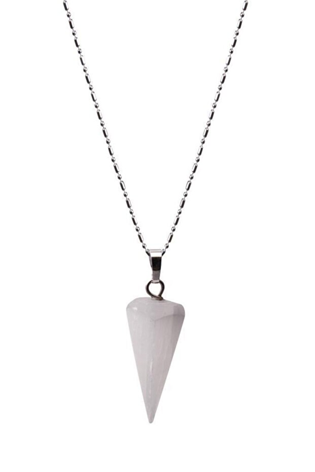 Certified Selenite Natural Stone Necklace201858