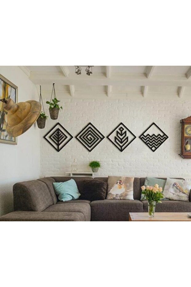 Creality Concept Siyah 4 Elements Duvar Dekoru - 2