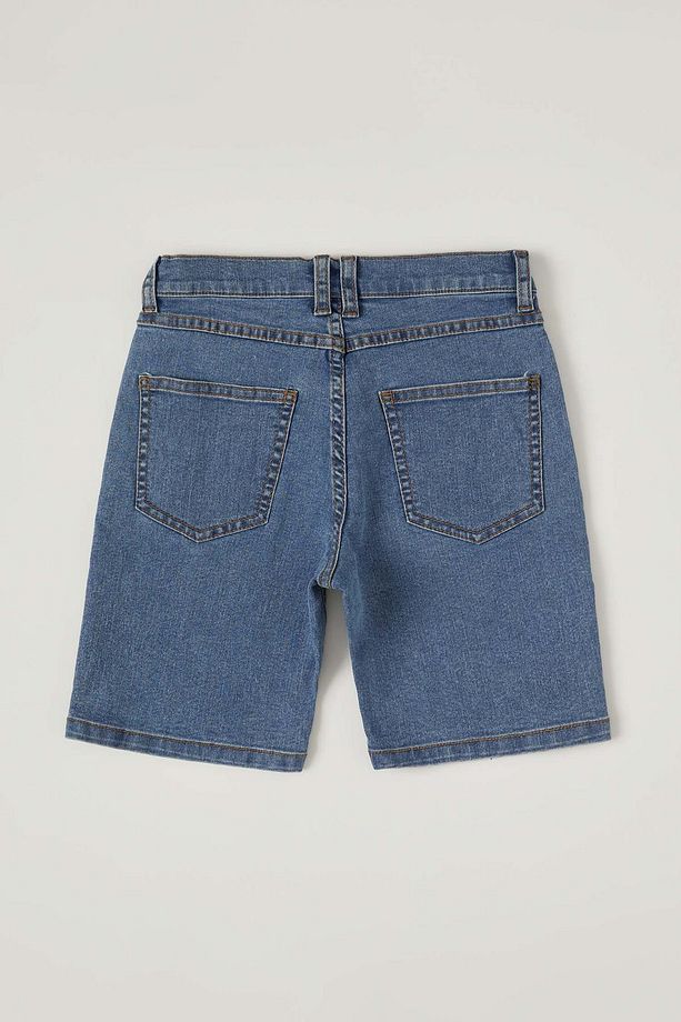 Erkek Çocuk Regular Fit Bermuda Jean Şort - 7