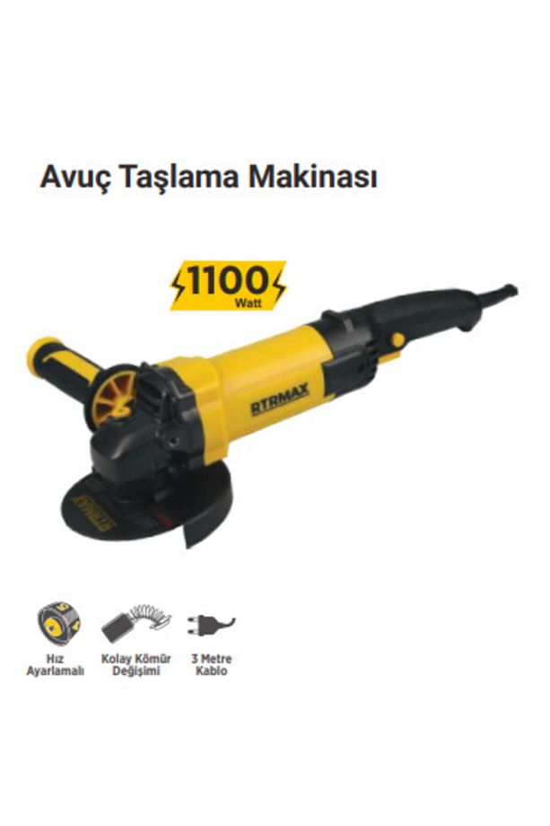 Rtr Max Rtm1120 Profesyonel Taşlama Devir Ayarlı 1100 Waat - 1