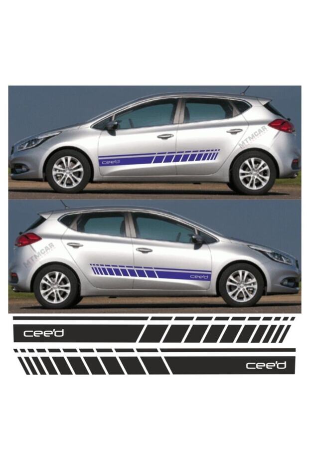 ملصق سيارة بشريط جانبي من Kia Ceed - 5