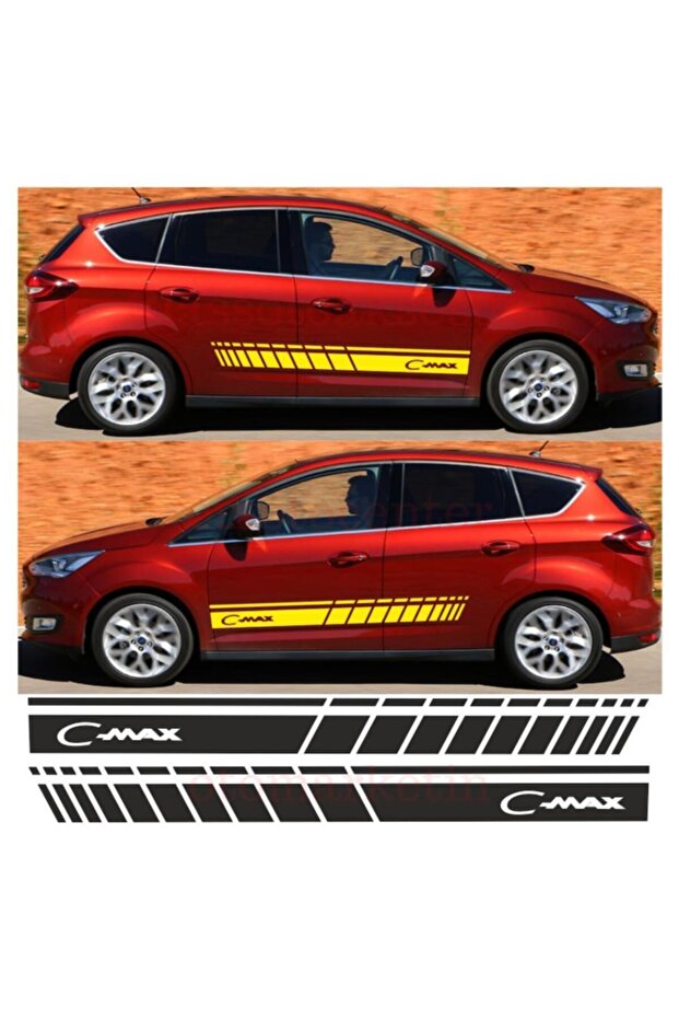 ملصق سيارة بشريط جانبي C Max - 3