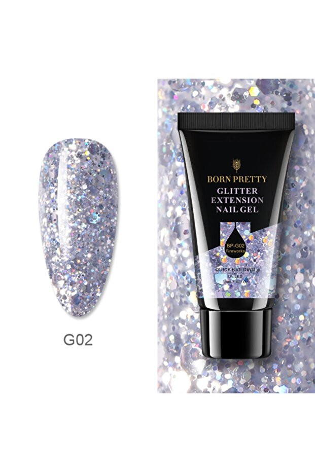 Simli Pullu Parlak Poly Gel 02 - 1