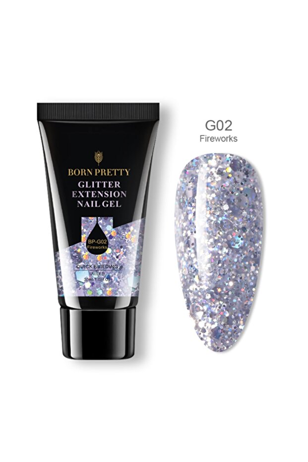 Simli Pullu Parlak Poly Gel 02 - 2