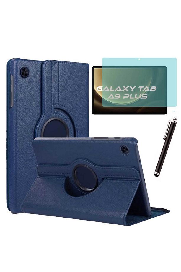 Samsung Galaxy Tab A9 Plus Kılıf Ekran Koruyucu Kalem Set - 1