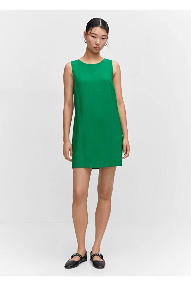 Kolsuz kısa elbise - 2