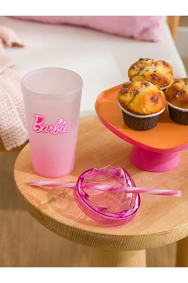 LCW HOME Barbie Baskılı Pipetli Bardak 660 Ml - 4