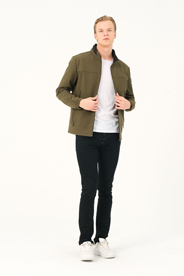 Erkek Softshell Haki Mont Rodri - 5