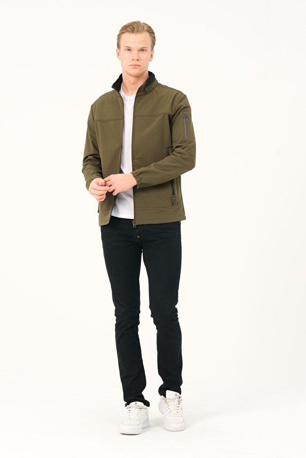 Erkek Softshell Haki Mont Rodri - 4