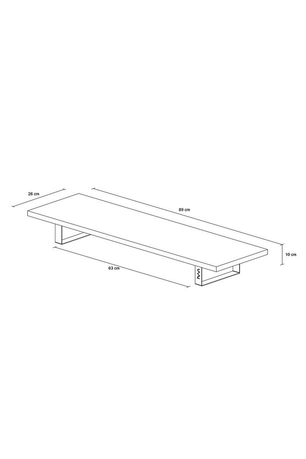 DUAL MONİTÖR STANDI – İKİLİ MONİTÖR STANDI – MONİTÖR YÜKSELTİCİ – MDF LAM – SAFİR MEŞE – WMS2 - 9