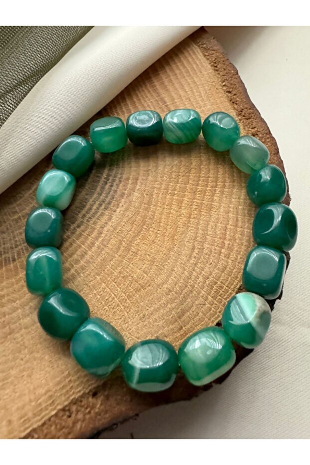 Certified Green Agate Bracelet
