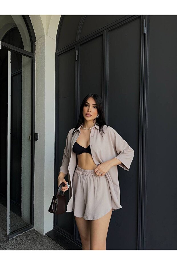 Gömlek Şort Takım - 1