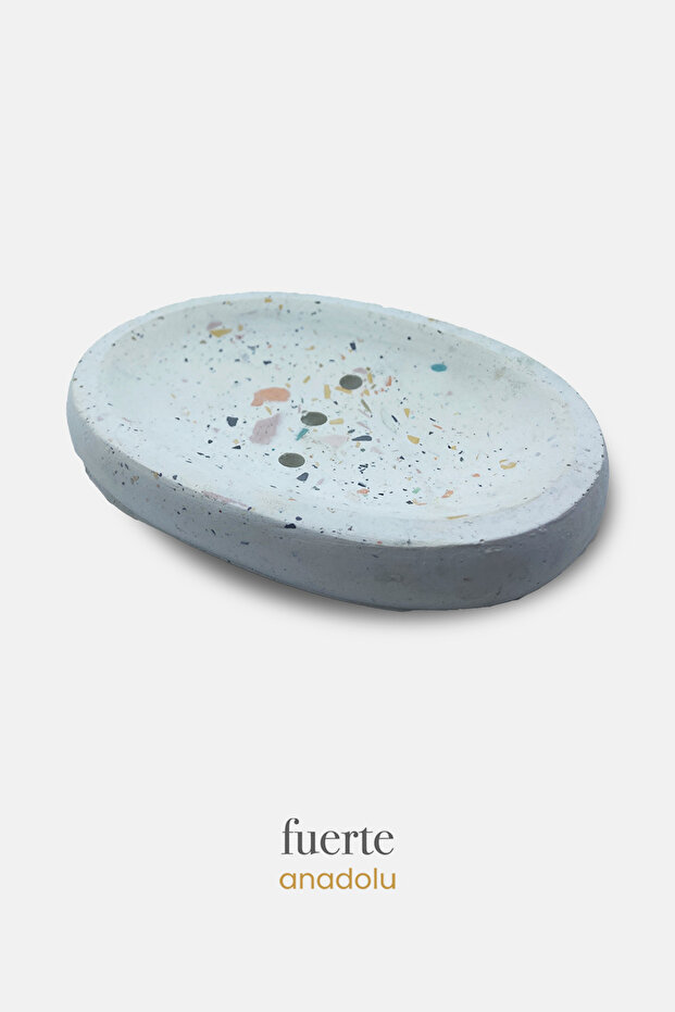 Terazzo Oval Solid Soap Dish - 2