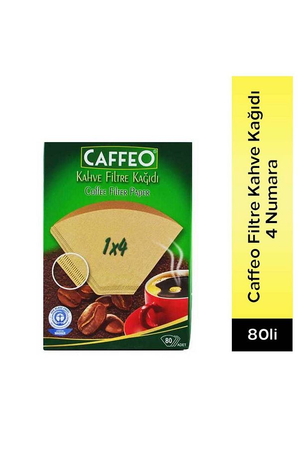4 Numara Filtre Kahve Kağıdı 80 Adet Kahverengi - 1