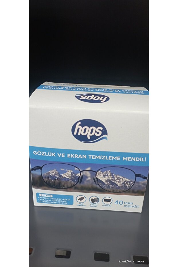 glasses and screen cleaning wipes 40 pieces