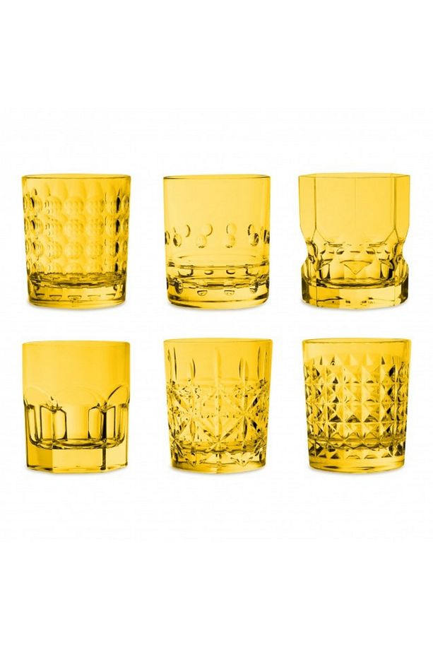 Crystal Touch 6'lı Bardak Seti 300 ml Sarı - 1