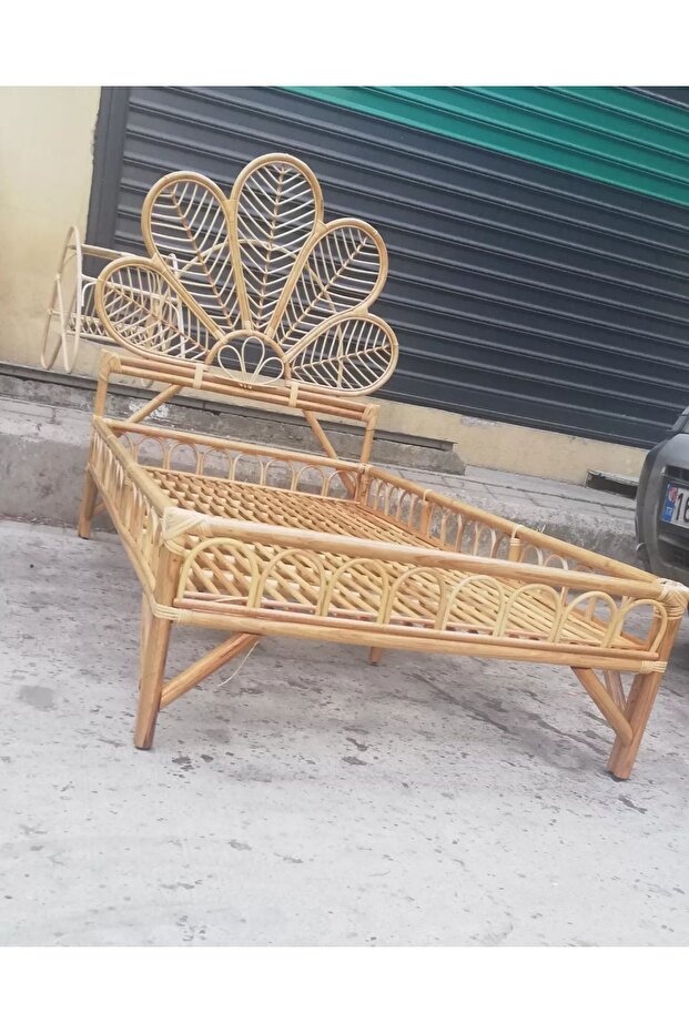 Tek kişilik bambu yatak başlığı - 1