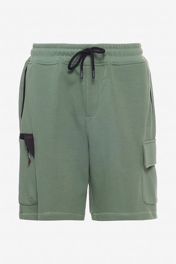 Regular Fit Normal Kesim Normal Bel Yeşil Sweat Şort - 7