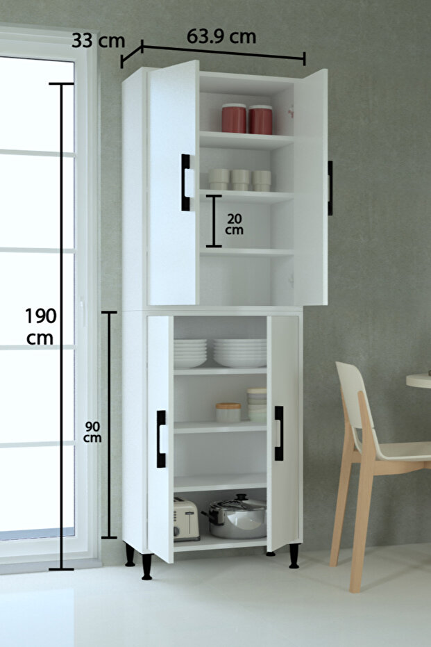 Çınar Çift Katlı Banyo Dolabı - 3