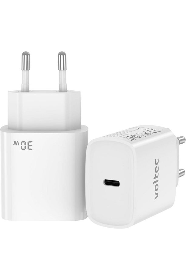 30W Type-C QC 4.0 PD3.0 iPhone Huawei İçin Hızlı Şarj Aleti iPad Pro Macbook Air Uyumlu Şarj Cihazı - 1