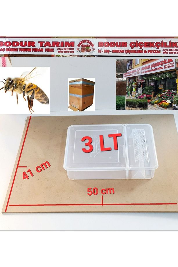 Bulancak 50x41, 3 Lt Lik 6 Mm Mdf Kovan Üstü Arı Yemlik ,şurupluğu - 1