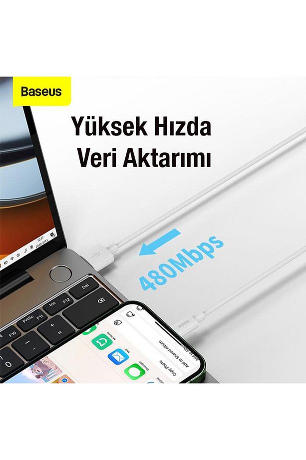 Süper Şarj 1 Metre Usb To Iphone Şarj Kablo Iphone 11 12 13 14 Pro Max Şarj Kablosu - 4