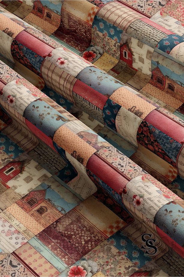 Patchwork Mandala Desenli Dijital Baskılı Runner - 5
