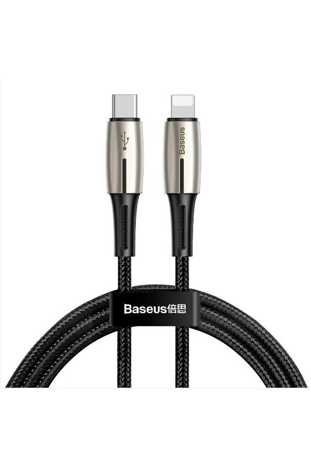 Led Işıklı Super Şarj Örgü Tasarım1.3mt 18w Iphone Şarj Kablo Iphone 11 12 13 14 Pro Max Şarj - 1
