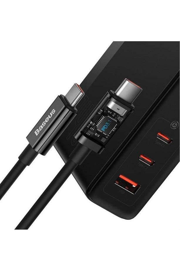 Super Şarj 140w Şarj Başlık Ve Şarj Kablosu 2 Type-c 1usb Macbook Laptop Tablet Şarj Başlığı - 3
