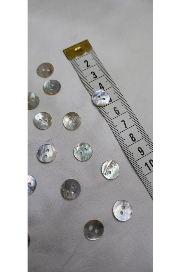 12 Milim 16 Pcs Mother of Pearl Button - Muscle Shell Cutout Button, Any Color Fits for Shirt and Buluz Dress