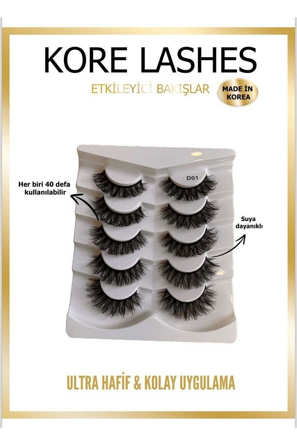 Vizon Takma Kirpik 5'li Set - 1