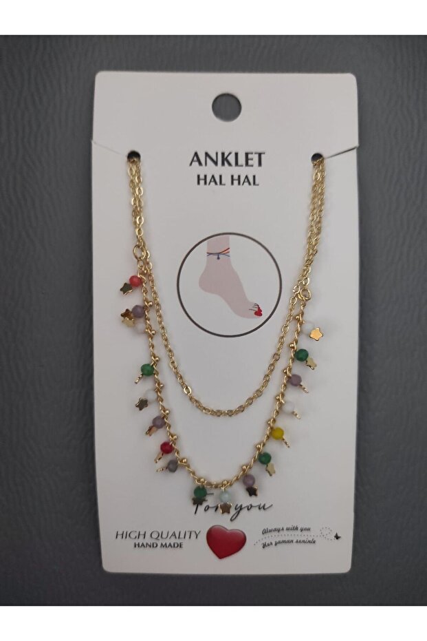 Vintage Boncuklu Halhal - 1