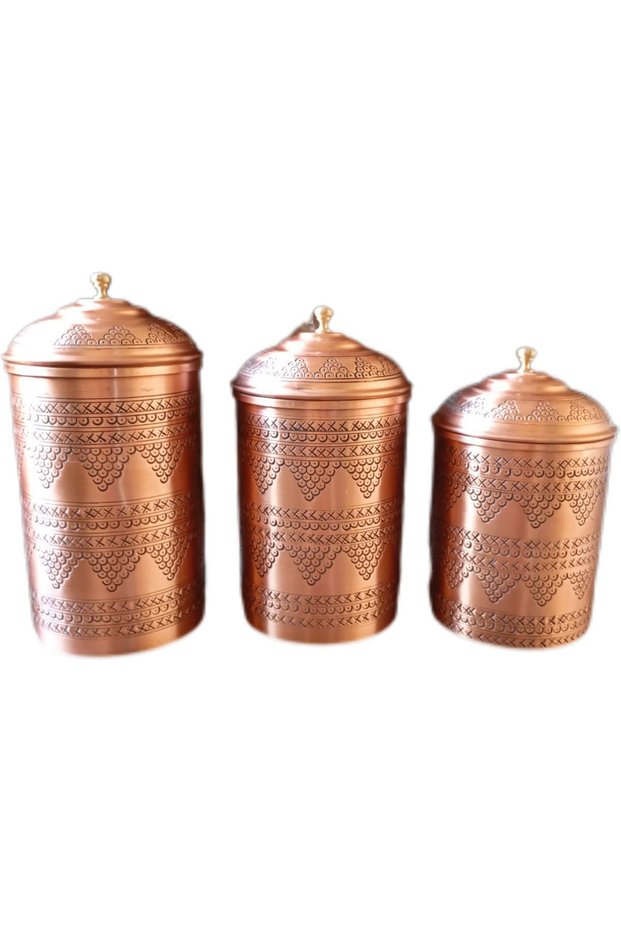 Homedecor 3-Piece Copper Spice Rack Copper Color Does Not Enter the Machine