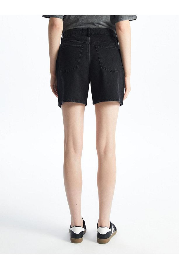 LCW Jeans Bermuda Fit Kadın Jean Şort - 4