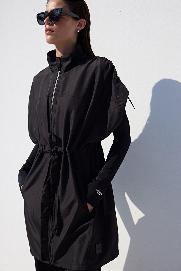 Fekete fürdőruha mellény - 2