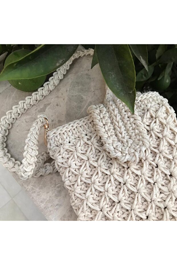 Macrame String Knitted Mini Bag - 6