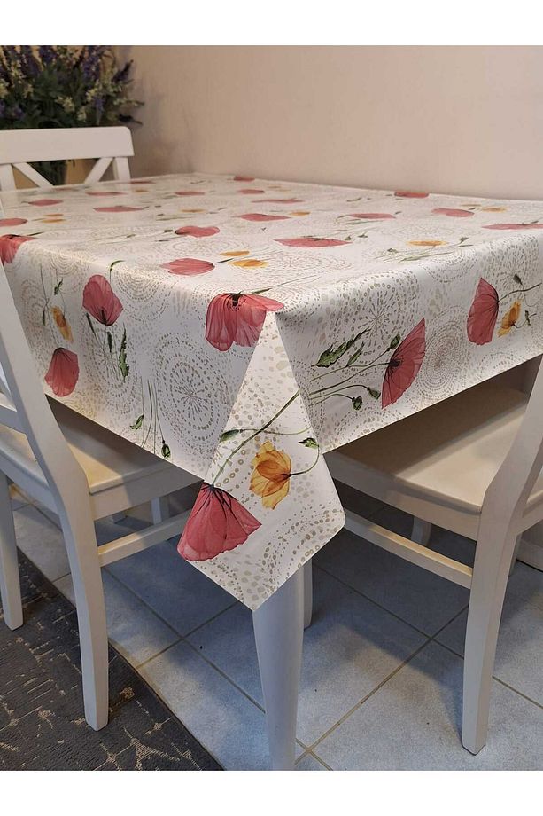 Elyaflı Pvc Muşamba - Desenli Silinebilir Masa Örtüsü - 6