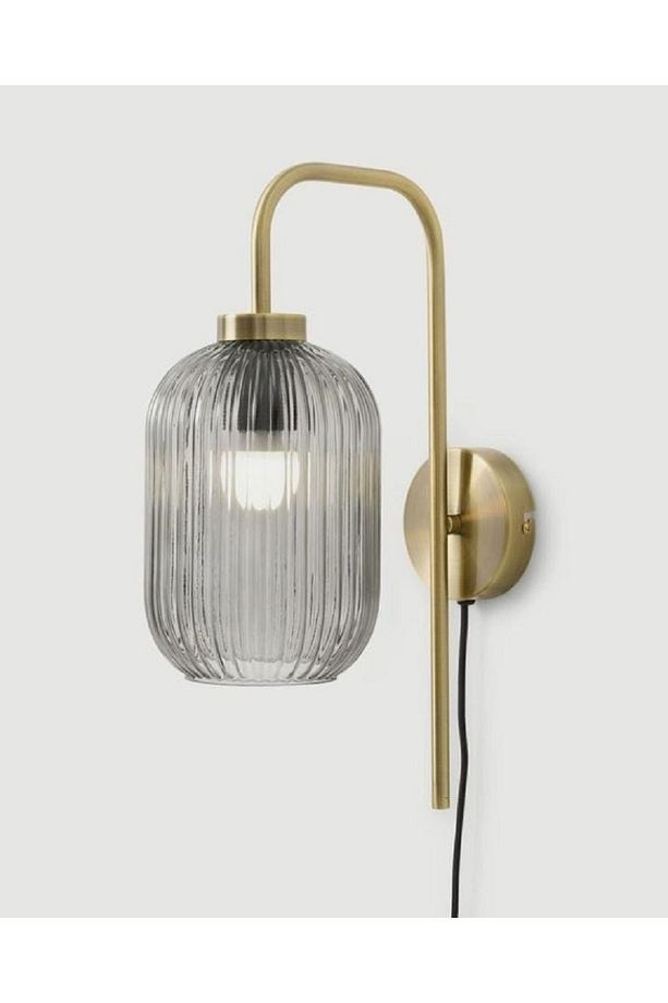 MYLİGHTS RETRO BAL CAMLI RUSTİK VİNTAGE APLİK KABLOLU ANAHTARLI APLİK - 1