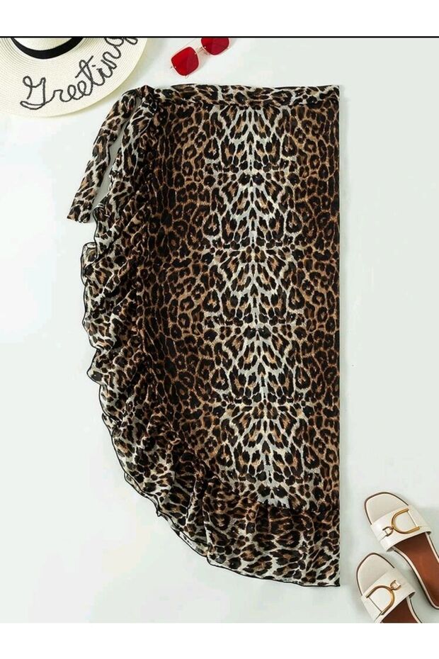 Leopard Patterned Pareo - 2