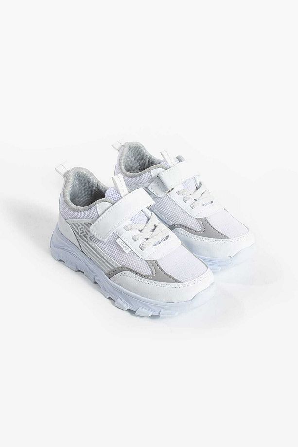 Unisex Çocuk Cırtlı  lastikli Rahat Günlük Sneaker anorak  Spor Ayakkabı hafif poli taban - 1