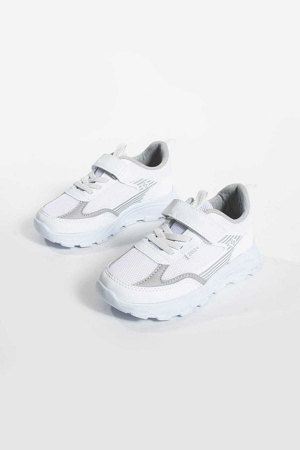 Unisex Çocuk Cırtlı  lastikli Rahat Günlük Sneaker anorak  Spor Ayakkabı hafif poli taban - 4