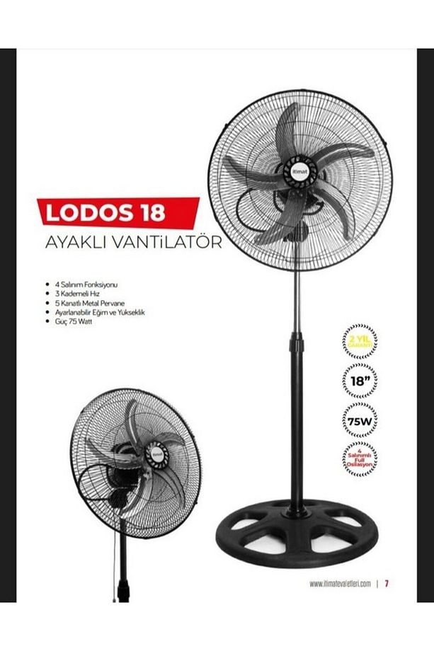 Lodos Vantilatör Salınım Kafa -- Itimat - 1
