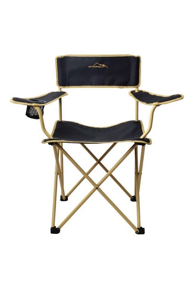 Katlanabilir Campout Katlanır Sandalye Mogan Tekli Tek Kişilik 700 gr ve üstü Siyah - 1